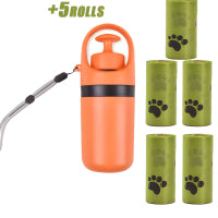 The Walk Essential — Hands-Free Dog Waste Scooper with Built-In Bag Dispenser